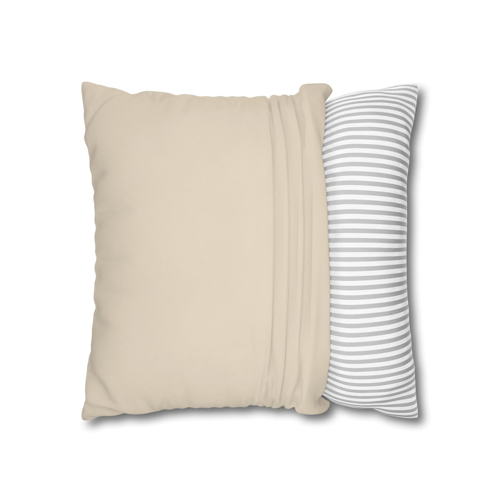 Dream Catcher: Counterclock Wise | Abstract Mountain Pillow Cover, Blue & Gold
