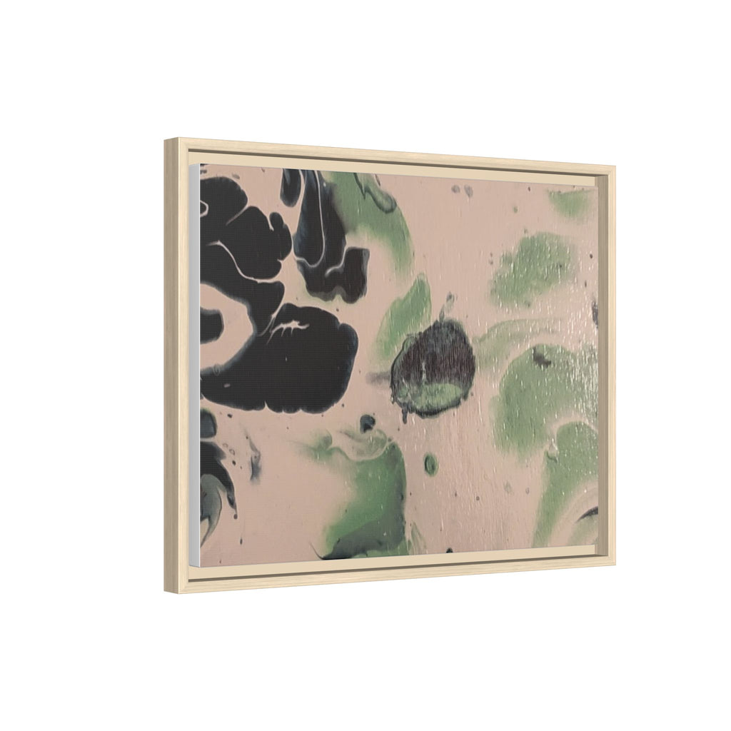 Winter Wonderland Abstract Canvas Print — Matte Framed Wall Art