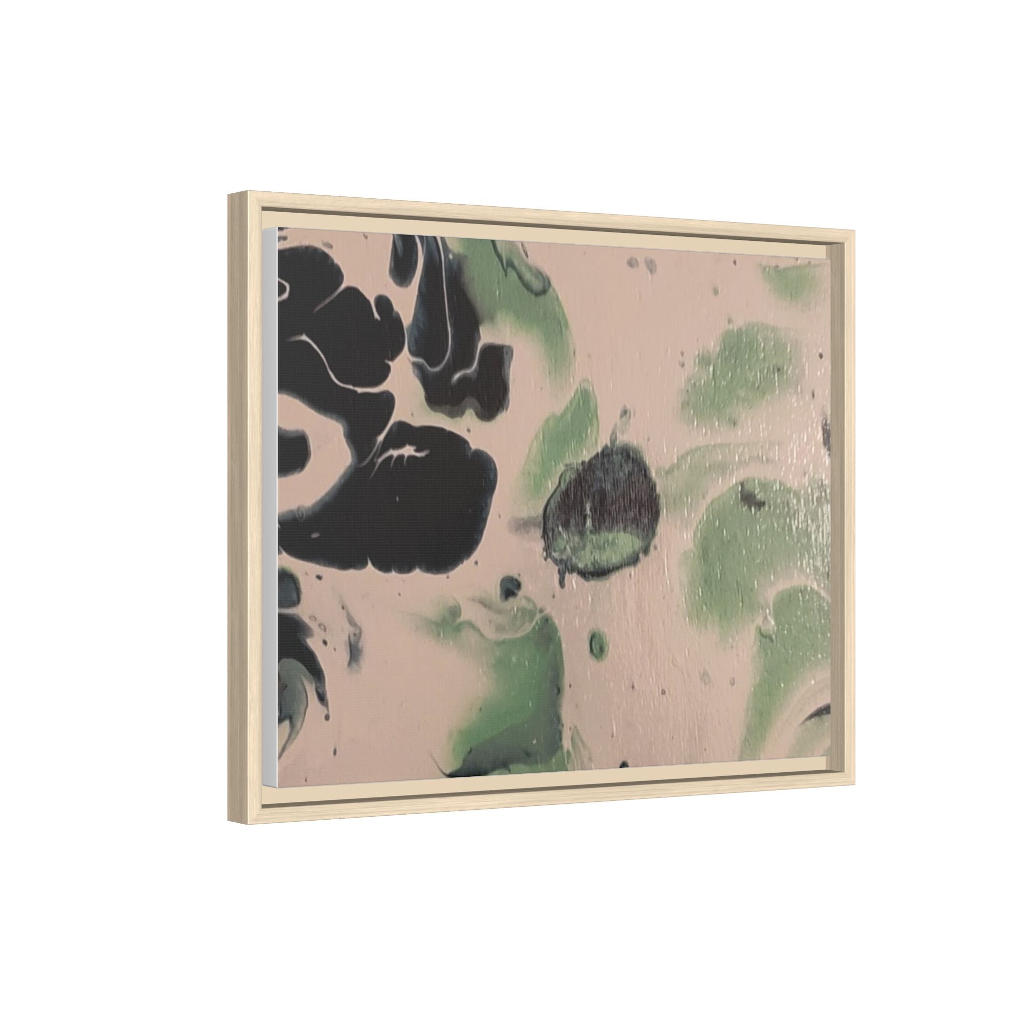 Winter Wonderland Abstract Canvas Print — Matte Framed Wall Art