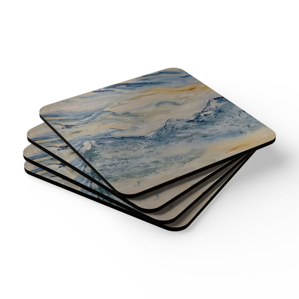Dream Catcher: Counterclock Wise | Corkwood Coaster Set, Set of 4
