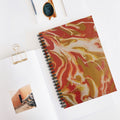 Beach Day Spiral Notebook — Abstract Coastal Pattern (Ruled)