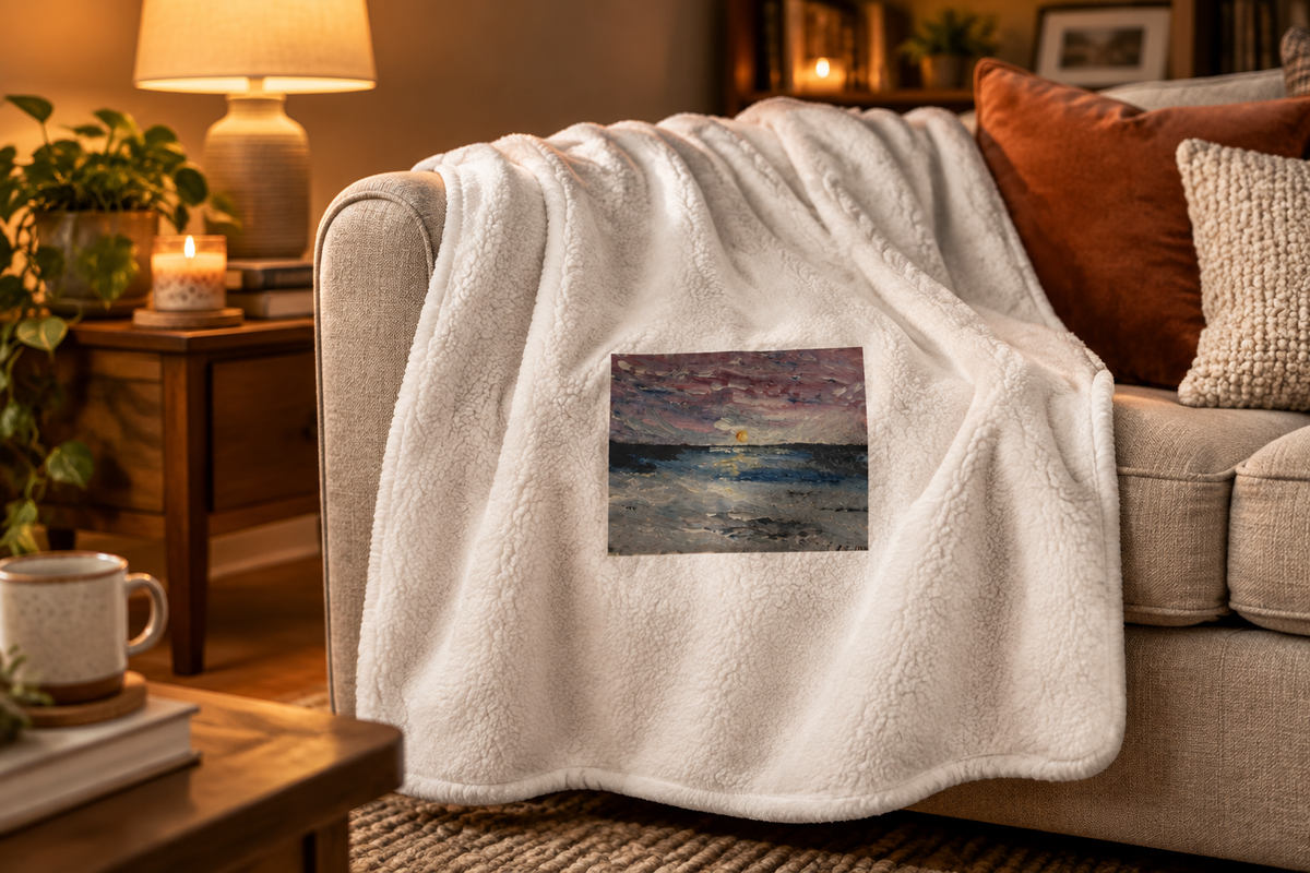 Serenity sherpa blanket lifestyle shot